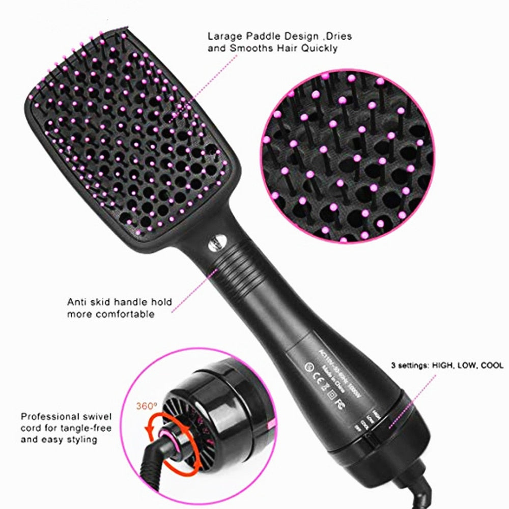 3 in 1 Negative Ion One Step Hair Dryer & Volumizer Blower Anti-Static