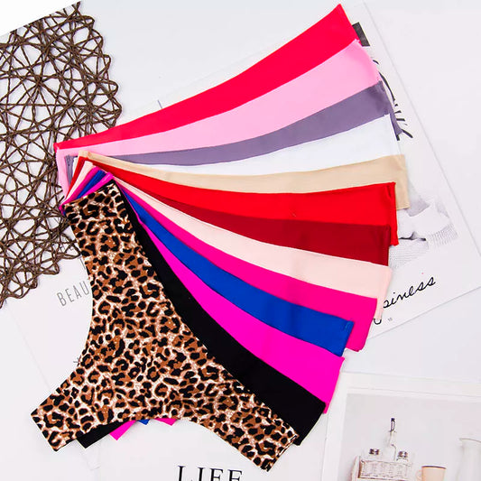 G-string interest sexy seamless leopard panties lingerie