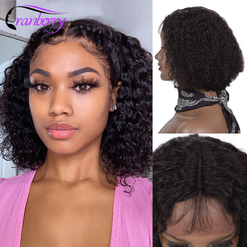 Cranberry Hair Brazilian Water Wave Short Curly