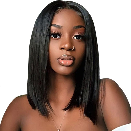 Human Hair Wigs Bob 13x4 & 4x4 Lace Frontal